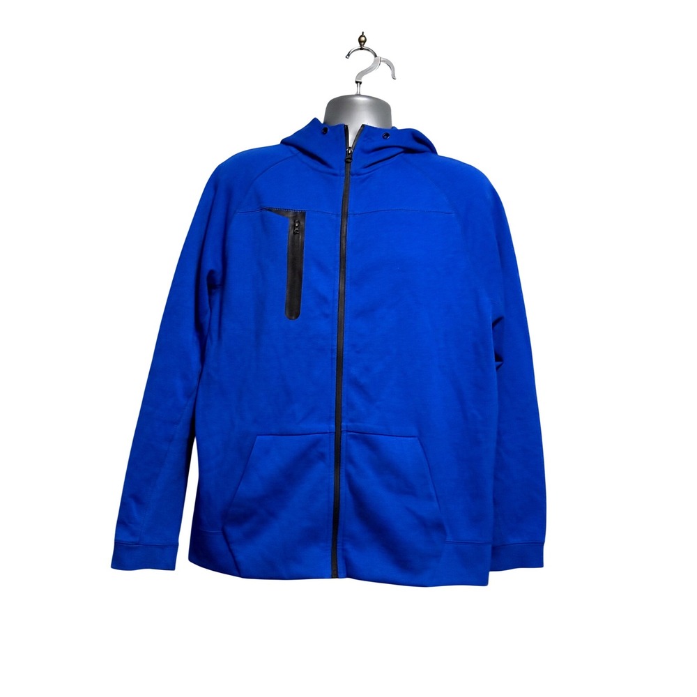 Leonine Mens Royal Blue Full Zip Tech Hoodie Sweatshirt 2XL RN139747